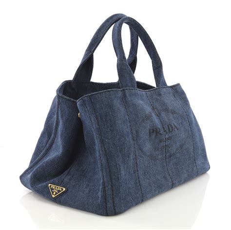 prada totes 2017|Prada denim tote.